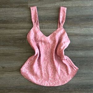 Vintage Pink Cottagecore Floral Y2K Top